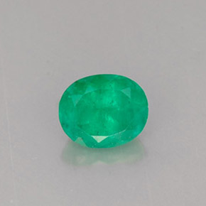 Esmeralda verde natural de 0,63 ct, corte óvalo, SI-I1