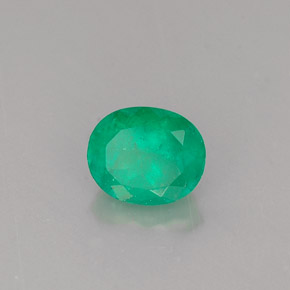 Esmeralda verde natural de 0,63 ct, corte óvalo, SI-I1