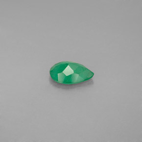 Esmeralda Verde natural de 0.53 ct, En forma de pera, SI-I1