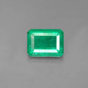 Esmeralda verde natural de 1,21 ct, corte esmeralda, I1
