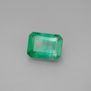 Esmeralda verde natural de 1,53 ct, corte esmeralda, I1