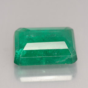 Esmeralda verde natural de 7,55 ct, corte esmeralda, SI-I1