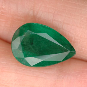 Esmeralda Verde natural de 2.66 ct, En forma de pera, SI-I1