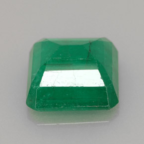 Esmeralda verde natural de 4,15 ct, corte esmeralda, SI-I1