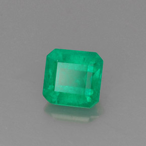 Esmeralda verde natural de 0,88 ct, corte esmeralda, SI-I1