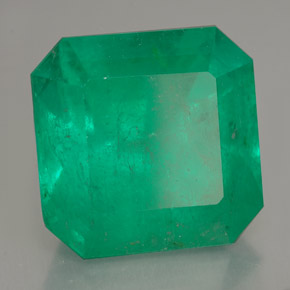 Esmeralda verde natural de 14,03 ct, corte esmeralda, SI