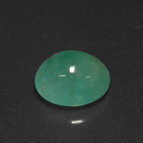 Esmeralda verde natural de 2,02 ct, corte óvalo, translúcido