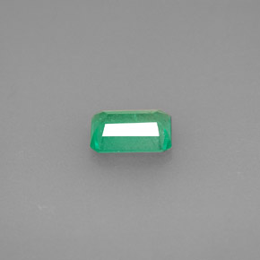 Esmeralda verde natural de 0,72 ct, corte esmeralda, SI-I1