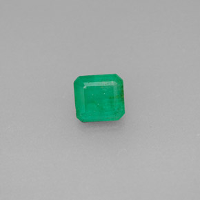 Esmeralda verde natural de 0,48 ct, corte esmeralda, SI-I1