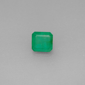 Esmeralda verde natural de 0,48 ct, corte esmeralda, SI-I1
