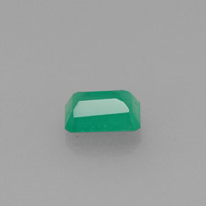Esmeralda verde natural de 0,37 ct, corte esmeralda, SI-I1