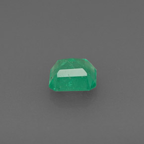 Esmeralda verde natural de 0,57 ct, corte esmeralda, SI-I1