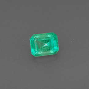 Esmeralda Verde natural de 0.42 ct, corte esmeralda, SI-I1