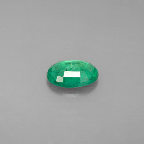 Esmeralda verde natural de 0,95 ct, corte óvalo, SI-I1
