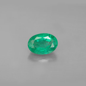 Esmeralda verde natural de 1,00 ct, corte óvalo, SI-I1