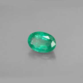 Esmeralda verde natural de 1,00 ct, corte óvalo, SI-I1