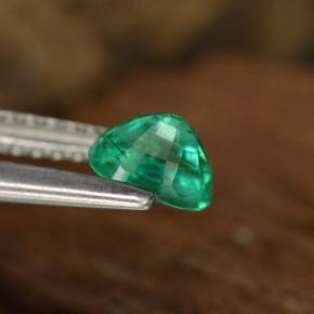Esmeralda verde natural de 0,48 ct, corte óvalo, SI-I1