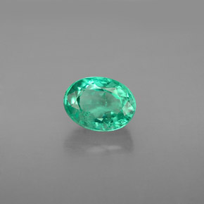 Esmeralda verde natural de 1,20 ct, corte óvalo, SI-I1