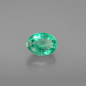 Esmeralda verde natural de 1,20 ct, corte óvalo, SI-I1
