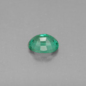Esmeralda verde natural de 0,51 ct, corte óvalo, VS-SI