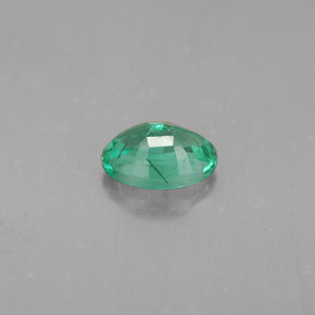 Esmeralda verde natural de 0,49 ct, corte óvalo, SI