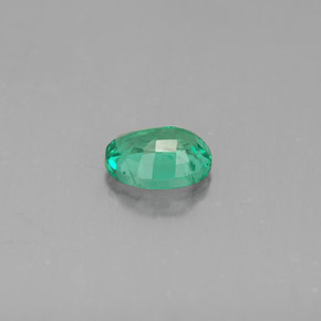 Esmeralda verde natural de 0,64 ct, corte óvalo, VS-SI
