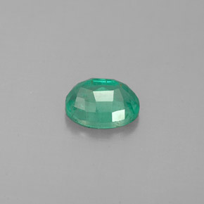 Esmeralda verde natural de 0,60 ct, corte óvalo, VS-SI