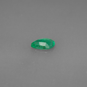 Esmeralda verde natural de 0,32 ct, en forma de pera, VS-SI