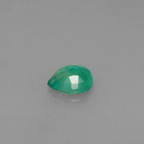 Esmeralda verde natural de 0,29 ct, en forma de pera, SI
