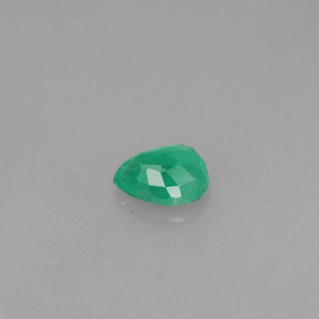 Esmeralda verde natural de 0,30 ct, en forma de pera, SI