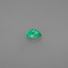 Esmeralda Verde natural de 0.27 ct, En forma de pera, VS-SI