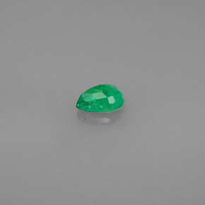 Esmeralda verde natural de 0,30 ct, en forma de pera, VS-SI