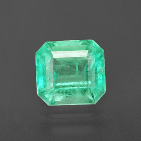 Esmeralda verde natural de 1,83 ct, corte esmeralda, SI