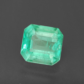 Esmeralda verde natural de 1,83 ct, corte esmeralda, SI
