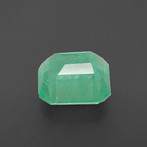 Esmeralda verde natural de 1,83 ct, corte esmeralda, SI