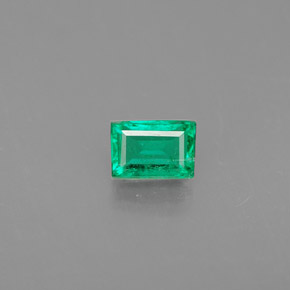 Esmeralda verde natural de 0,33 ct, baguette, VS-SI