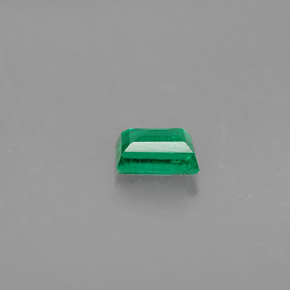 Esmeralda verde natural de 0,33 ct, baguette, VS-SI