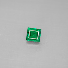 Esmeralda verde natural de 0,40 ct, baguette, VS-SI