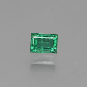 Esmeralda verde natural de 0,34 ct, baguette, VS-SI