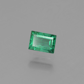 Esmeralda verde natural de 0,34 ct, baguette, VS-SI