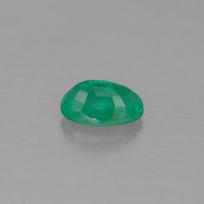 Esmeralda verde natural de 0,45 ct, corte óvalo, SI-I1
