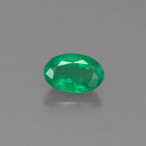 Esmeralda verde natural de 0,49 ct, corte óvalo, SI-I1