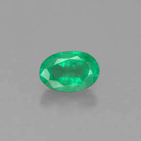 Esmeralda verde natural de 0,50 ct, corte óvalo, SI-I1