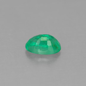 Esmeralda verde natural de 0,50 ct, corte óvalo, SI-I1