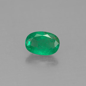 Esmeralda verde natural de 0,45 ct, corte óvalo, SI-I1
