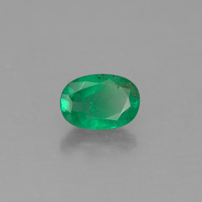 Esmeralda verde natural de 0,45 ct, corte óvalo, SI-I1