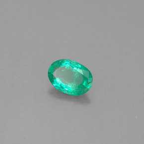 Esmeralda verde natural de 0,35 ct, corte óvalo, SI-I1