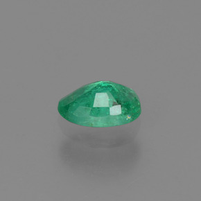 Esmeralda verde natural de 0,40 ct, corte óvalo, SI-I1