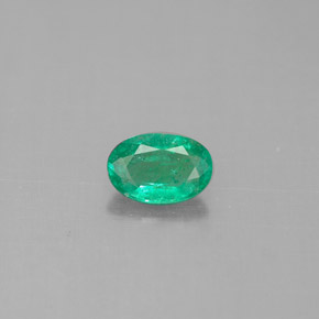 Esmeralda verde natural de 0,38 ct, corte óvalo, SI-I1
