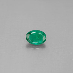 Esmeralda verde natural de 0,42 ct, corte óvalo, SI-I1
